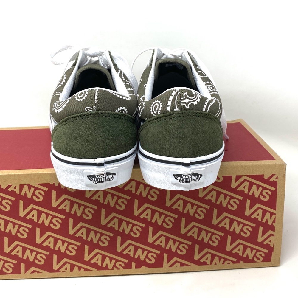 VANS Old Skool Low Top Green Men’s Suede Canvas Skate Sneakers Size VN0A5KRFB0F - Picture 7 of 11